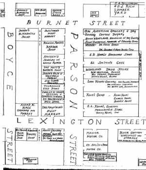 1924 Manor Map drawn by Frankie Gage Hennig